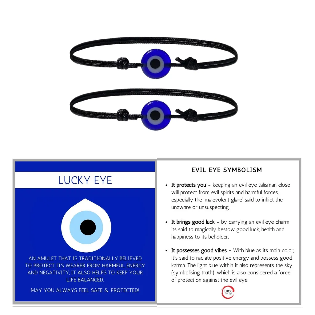 Couples Blue Evil Eye Bracelets