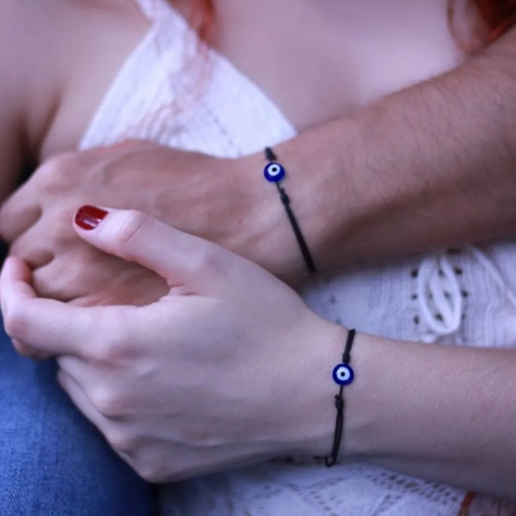 Couples Blue Evil Eye Bracelets