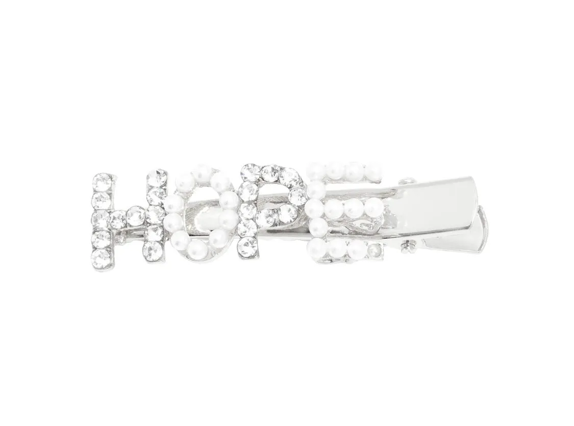HOPE Diamanté and Pearl Hair Clip
