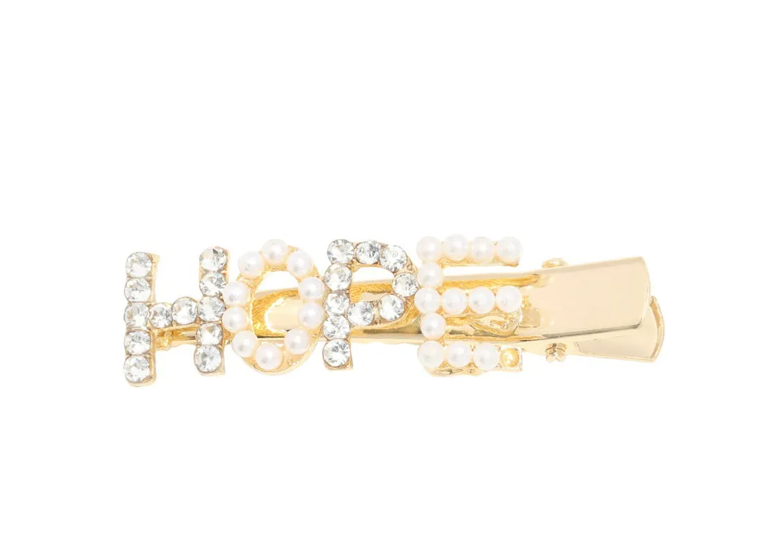 HOPE Diamanté and Pearl Hair Clip
