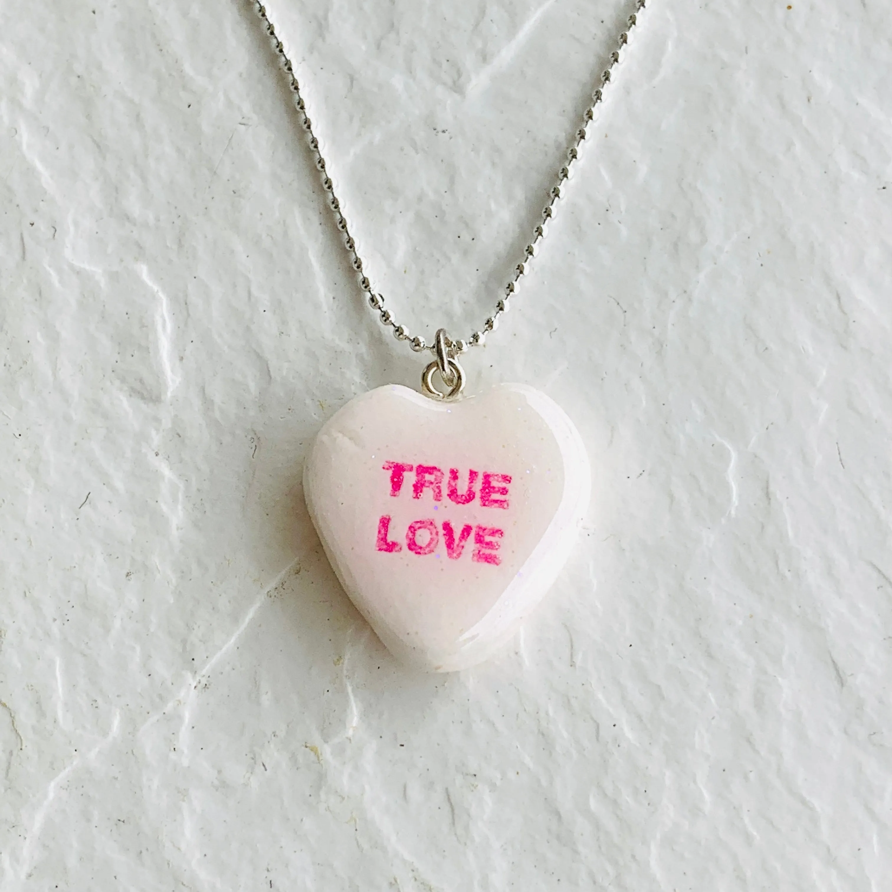 Large Conversation Heart Necklace