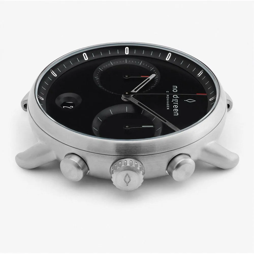 Pioneer - BUNDLE Black Dial Silver | Brown Leather / Black Leather / Silver Mesh Strap