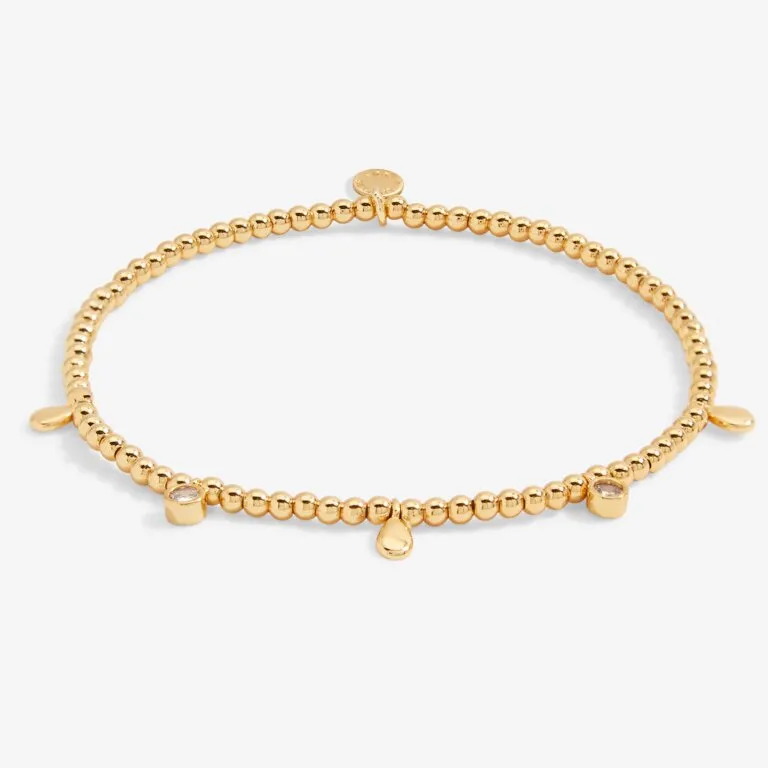Stacks Of Style Organic Shape Bracelet Set in Gold-Tone Plating