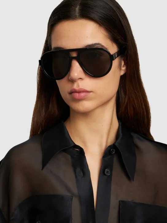 The Attico   Jurgen pilot acetate sunglasses 
